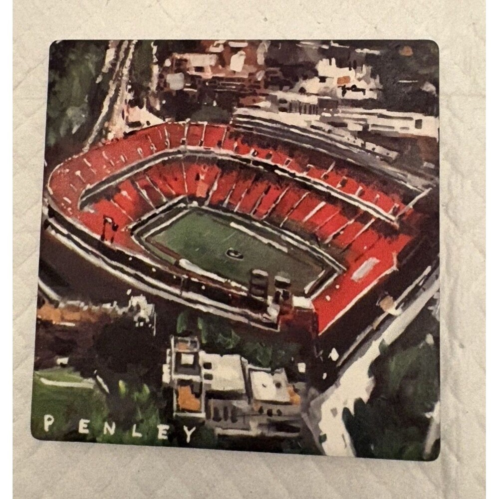 Vintage UGA Steve Penley Set of 4 Collector Slate Coasters - Georgia Bulldogs - Picture 6 of 9